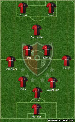 Newell's Old Boys 3-5-2 football formation