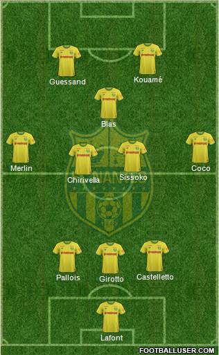 FC Nantes football formation