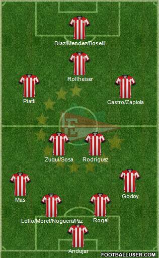 Estudiantes de La Plata football formation