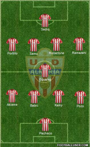 U.D. Almería S.A.D. football formation