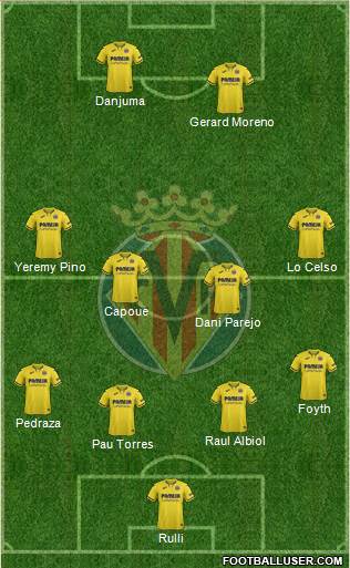 Villarreal C.F., S.A.D. football formation