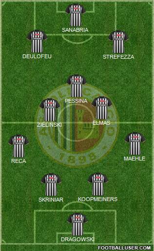 Ascoli 4-3-3 football formation