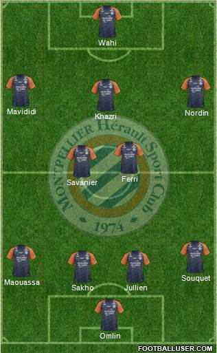 Montpellier Hérault Sport Club football formation