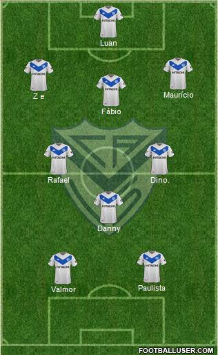 Vélez Sarsfield 5-3-2 football formation