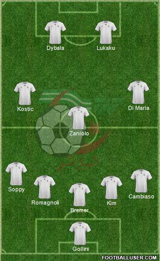 Algeria football formation