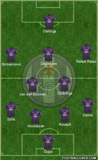 Toulouse Football Club 3-5-1-1 football formation