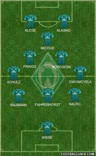 Werder Bremen football formation