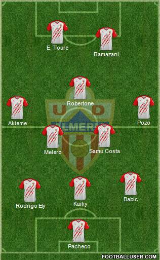 U.D. Almería S.A.D. football formation