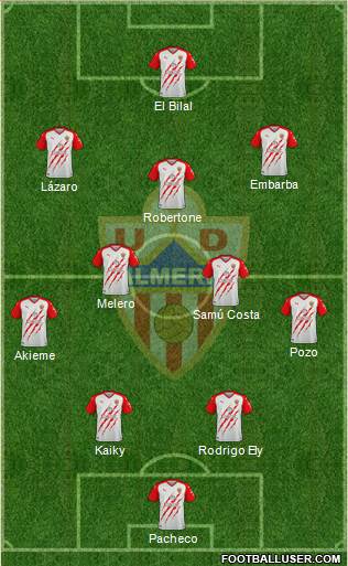 U.D. Almería S.A.D. football formation