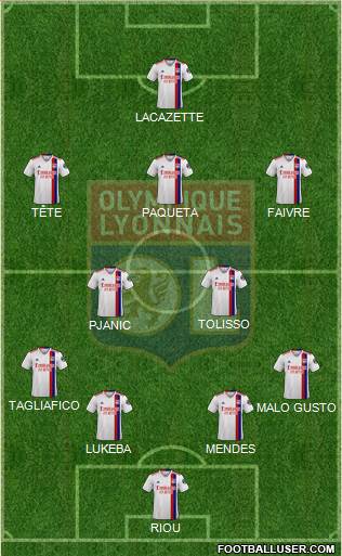 Olympique Lyonnais football formation