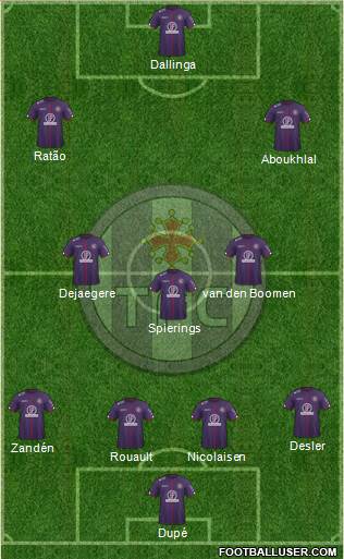 Toulouse Football Club 4-3-3 football formation