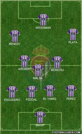 R. Valladolid C.F., S.A.D. football formation