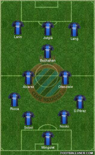 Club Brugge KV football formation