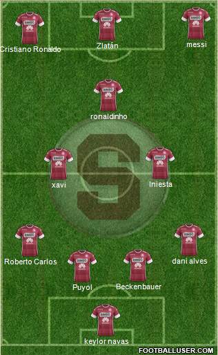 CD Saprissa football formation