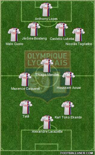 Olympique Lyonnais football formation