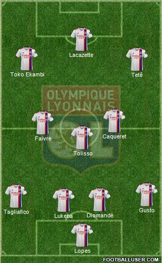 Olympique Lyonnais football formation