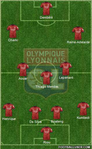 Olympique Lyonnais football formation