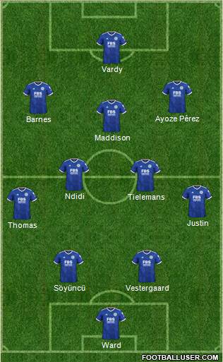 Leicester City football formation