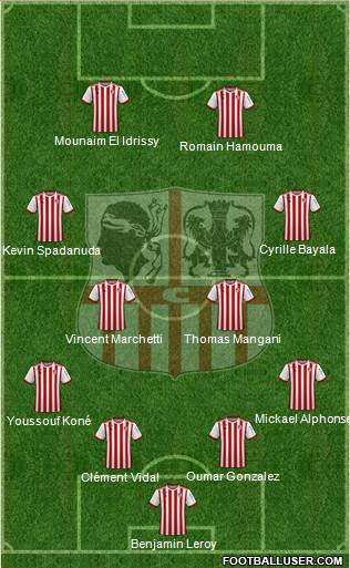 Athletic Club Ajaccien Football Formation 2022