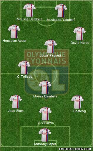 Olympique Lyonnais football formation