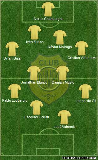 Olimpo de Bahía Blanca football formation