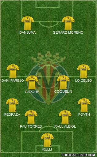 Villarreal C.F., S.A.D. football formation