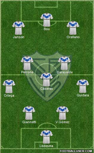 Vélez Sarsfield football formation