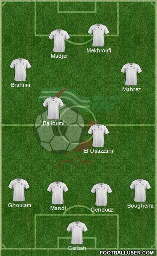 Algeria football formation