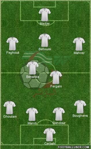 Algeria football formation