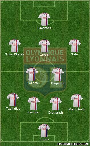 Olympique Lyonnais football formation