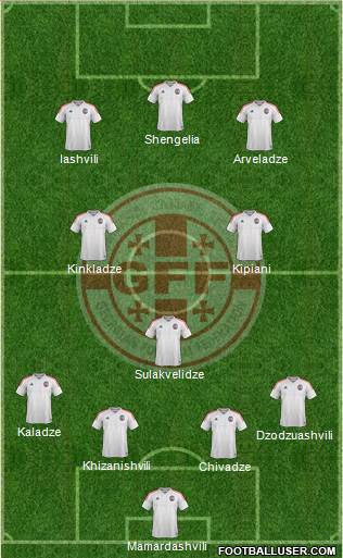 Georgia 4-3-3 football formation