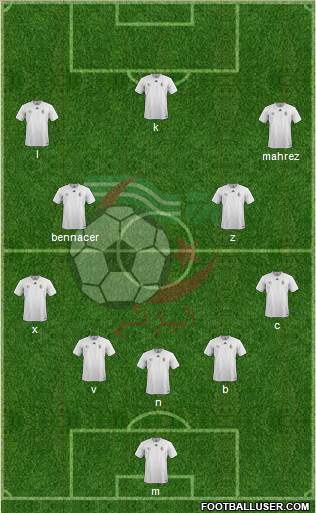 Algeria football formation