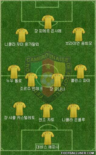 Cameroon football formation