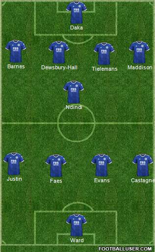 Leicester City football formation