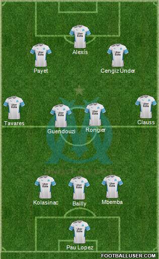 Olympique de Marseille football formation