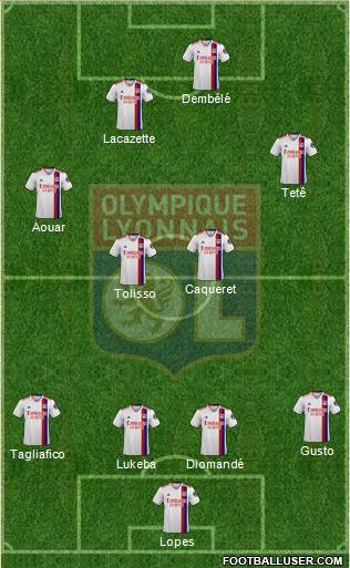 Olympique Lyonnais football formation