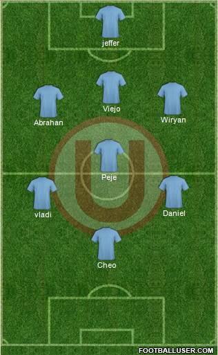 C Universitario D football formation