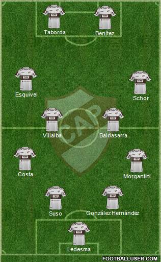 Platense football formation