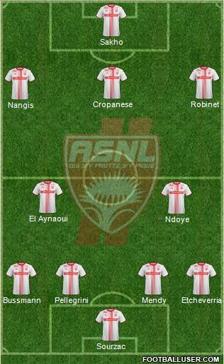 A.S. Nancy Lorraine football formation