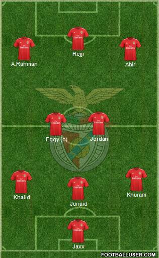 Sport Lisboa e Benfica - SAD 3-4-3 football formation