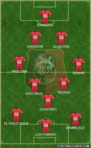 Stade Rennais Football Club 4-3-3 football formation