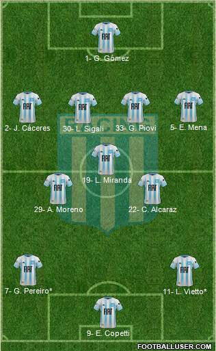 Racing Club football formation