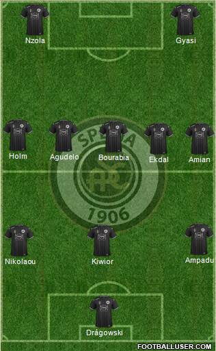 Spezia 3-5-2 football formation