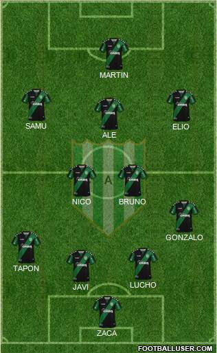 Banfield 4-3-3 football formation