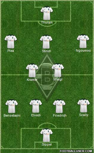 Borussia Mönchengladbach football formation