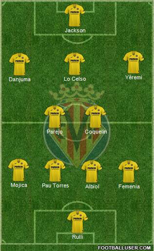 Villarreal C.F., S.A.D. football formation