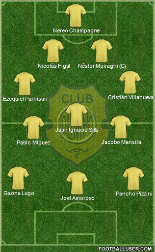 Olimpo de Bahía Blanca 4-3-3 football formation