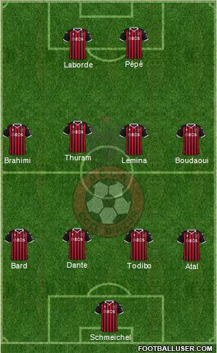 OGC Nice Côte d'Azur football formation