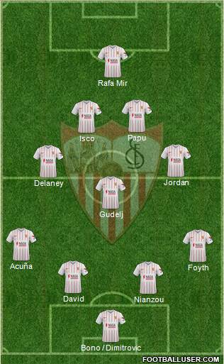 Sevilla F.C., S.A.D. football formation