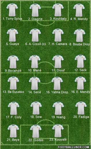 Senegal football formation